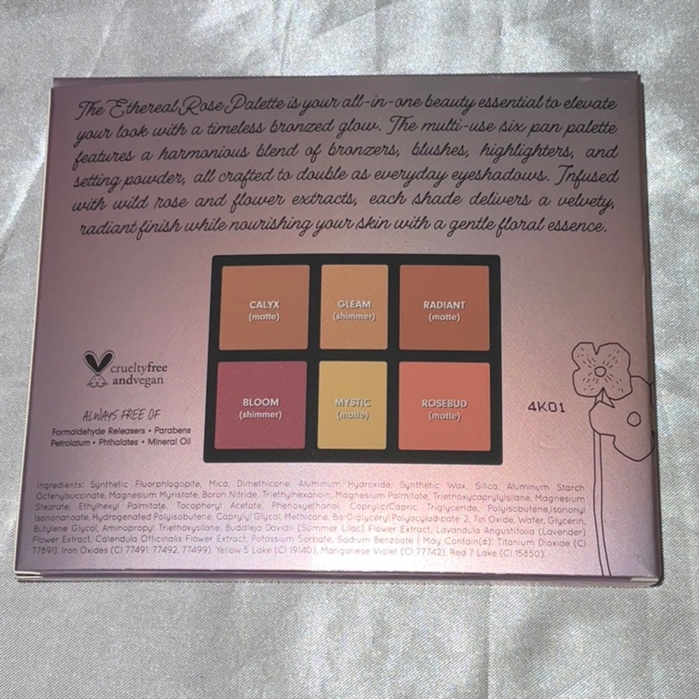 NIB WINGME Ethereal Rose Face & Eye Makeup Palette - Picture 4 of 7